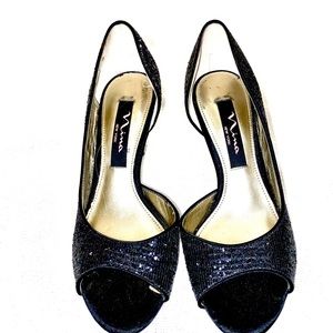 Nina sparkle black pumps